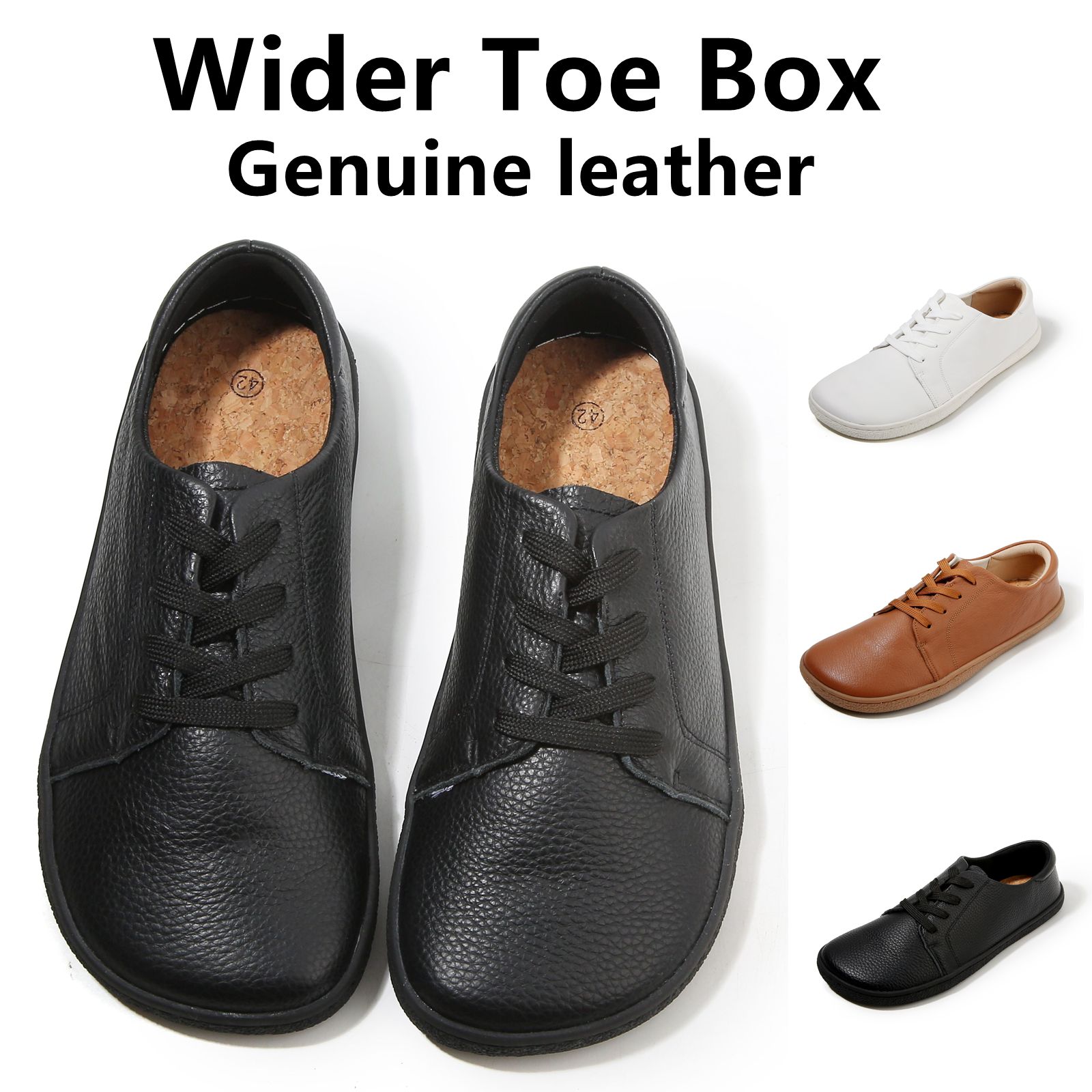 Men'S Shoes Zero Drop - TONGLEPAO ilkbahar, sonbahar, yalınayak, hakiki deri
