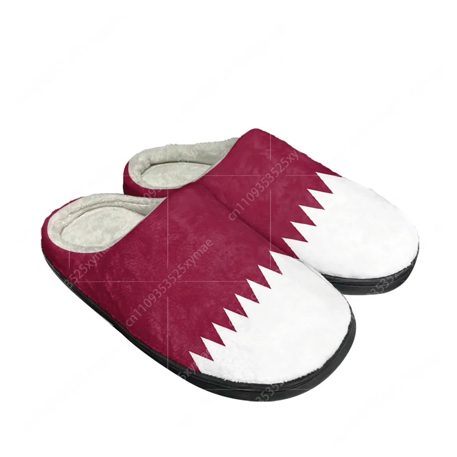 Men Shoes Qatar - Katar Bayraklı Ev Pamuklu Özel Terlik