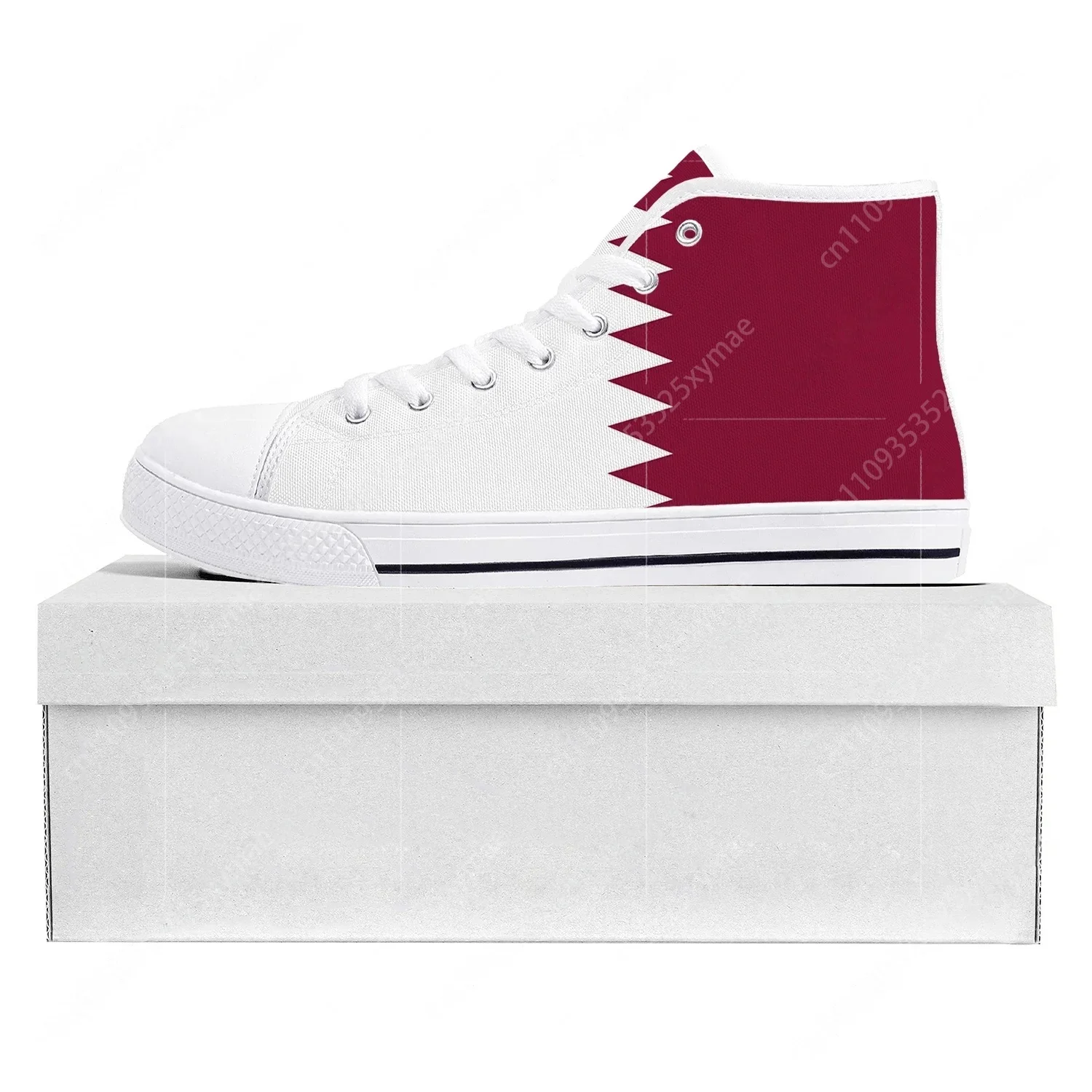 Men Shoes Qatar - Katar Bayrağı Yüksek Top Yüksek Kaliteli