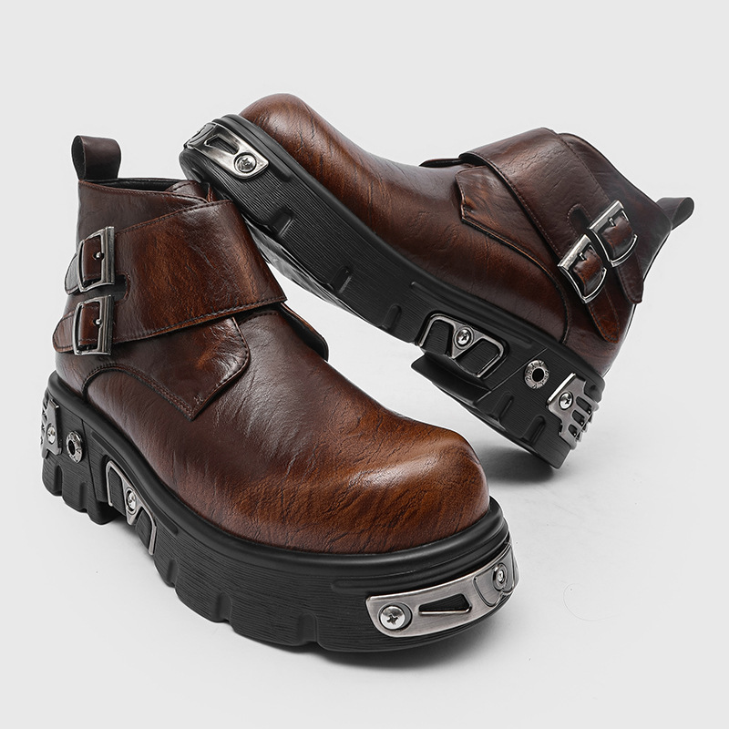 Men'S Shoes Timberland - Büyük beden erkek moda punk goth